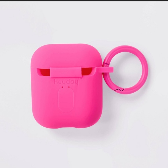 Apple AirPods (1/2 Generation) Recycled Silicone Case with Clip - heyday™ Neon P - Picture 4 of 7